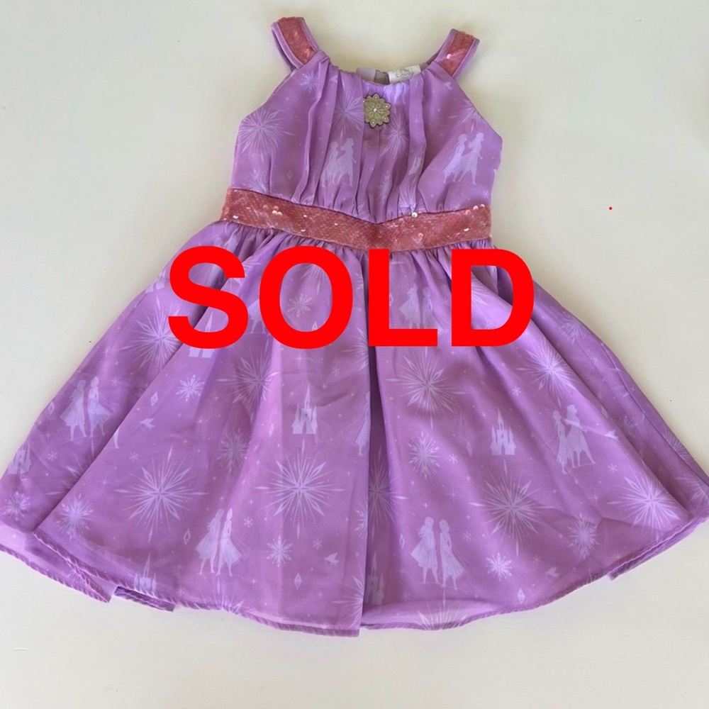 Disney Lavender Dress with Pink Sequin Detail